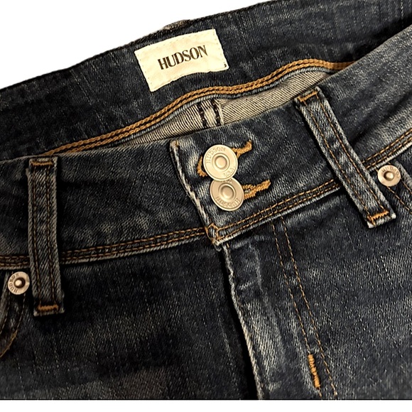 HUDSON JEANS Ginny Straight w/ Cuff Point Break Color Size 28/ US 6 - Picture 6 of 12